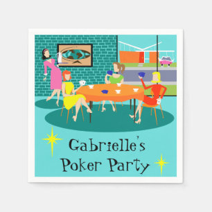 Serviettes Jetables Carte femme personnalisable Jeu de serviettes jeta