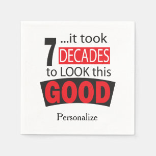 Serviettes Jetables Cela a pris 7 décennies pour regarder ceci le