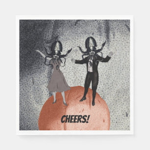 Serviettes Jetables Célébration de danse d'aliens