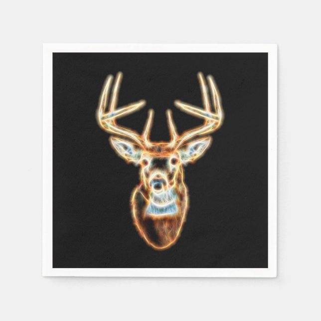 Serviettes Jetables Cerf Tête pure Energy Spirit (Devant)