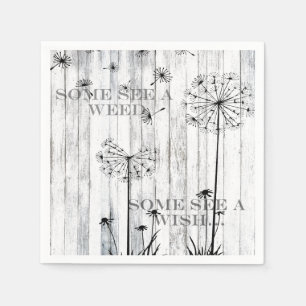 Serviettes Jetables Certains Voient Une Mauvaise Herbe