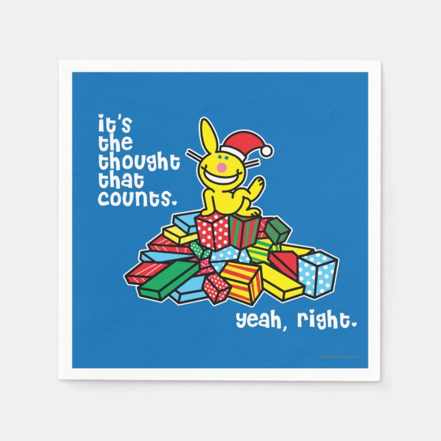 Serviettes Jetables C'est la pensée qui compte (Devant)