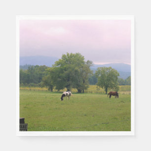Serviettes Jetables Chevaux sauvages de Cades Cove