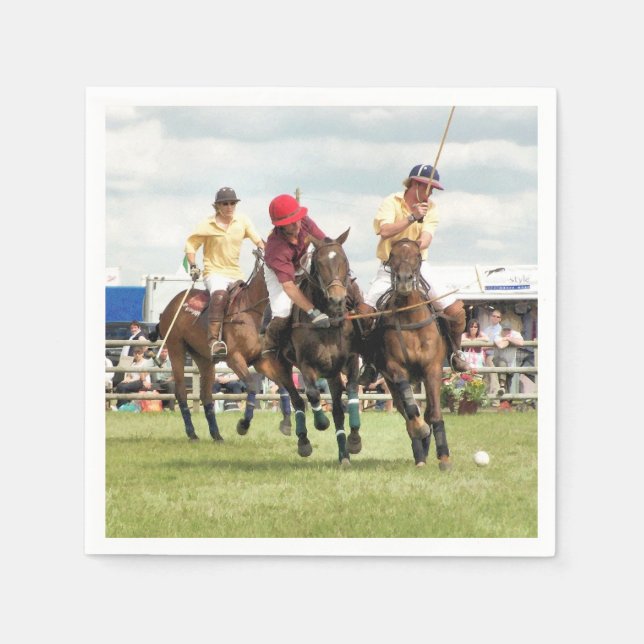 SERVIETTES JETABLES CHEVAUX SPORTIFS (Devant)