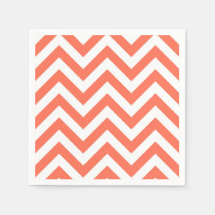 Serviettes Jetables Chevron Zig Zag