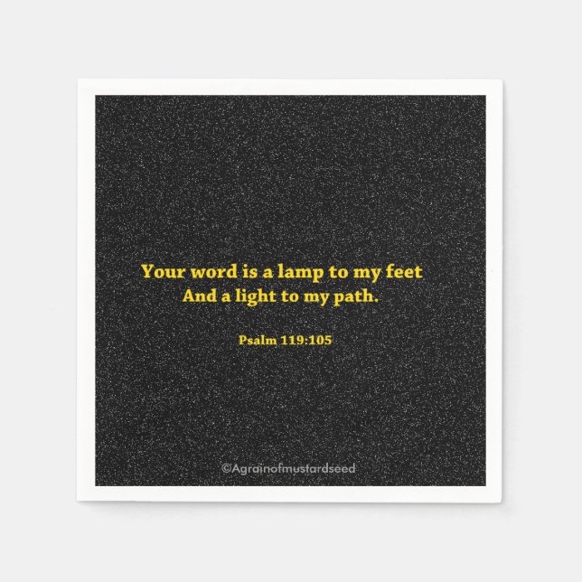 Serviettes Jetables chrétien (Devant)