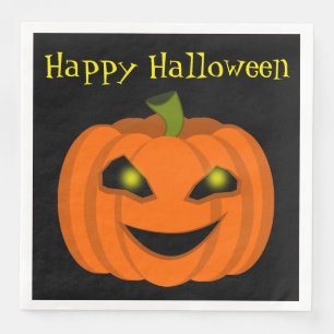 Serviettes Jetables Citrouille d'Halloween