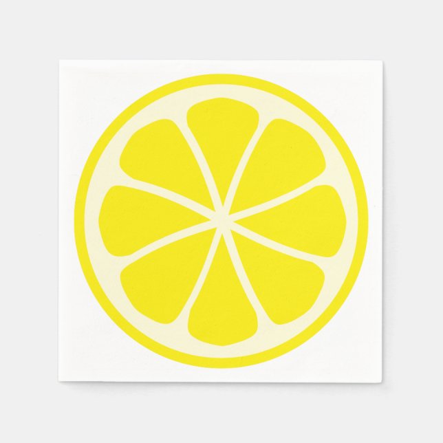 Serviettes Jetables Citrus de citron (Devant)