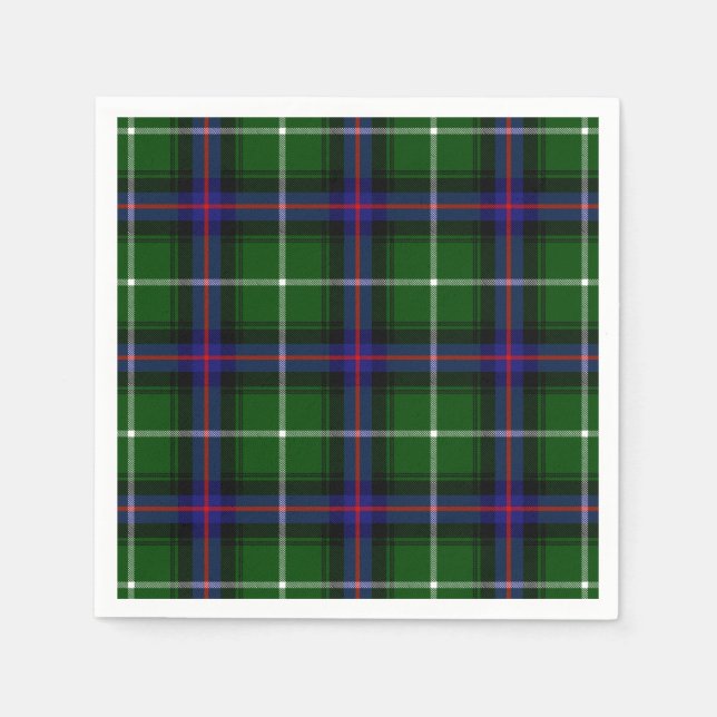 Serviettes Jetables Clan MacDonald De Isles Tartan (Devant)