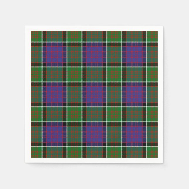 Serviettes Jetables Clan MacDonald De Ranald Tartan (Devant)