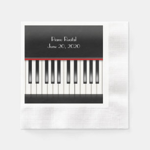 Serviettes Jetables Clavier pour piano pour piano Considérant