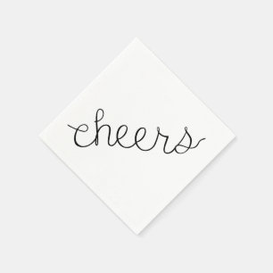 Serviettes Jetables Cocktail Napkin Bar Art Ménage