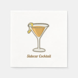 Serviettes Jetables Cocktail Sidecar