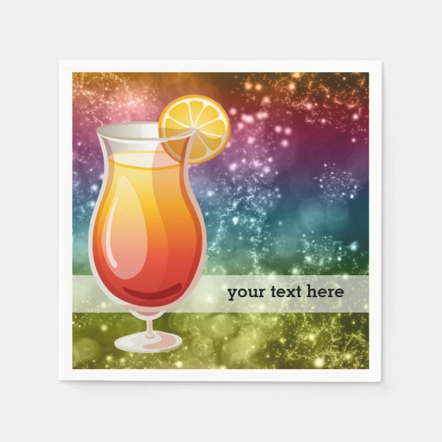 Serviettes Jetables Cocktails (Devant)