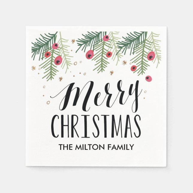 Serviettes Jetables Collection Merry Berry (Devant)