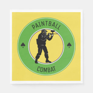 Serviettes Jetables Combat de Peinture
