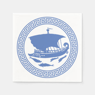 Serviettes Jetables Conception de clé grecque