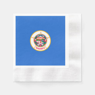 Serviettes Jetables Conception du drapeau de l'État du Minnesota