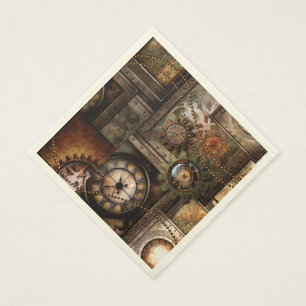 Serviettes Jetables Conception merveilleuse de steampunk