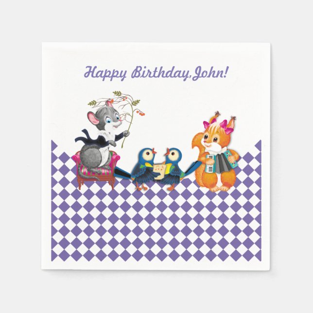 Serviettes Jetables concert (Devant)