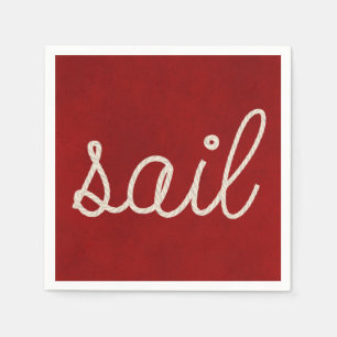 Serviettes Jetables Corde nautique pour voile