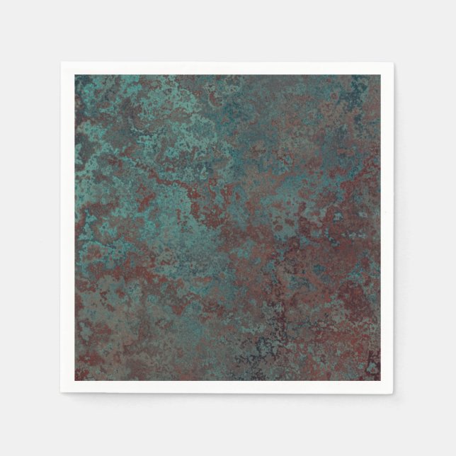 Serviettes Jetables Corrosion "cuivre" papier serviettes (Devant)