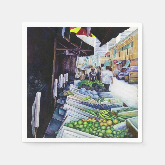 Serviettes Jetables Côté plus clair de Lavender Street, Singapour (Devant)