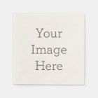 Créez votre serviette cocktail écrue jetables 