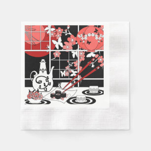 Serviettes Jetables Cuisine japonaise