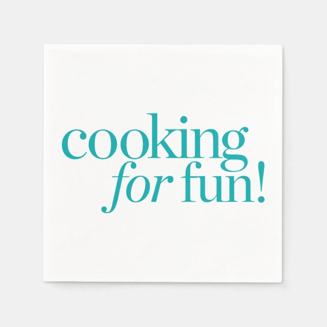 Serviettes Jetables Cuisine Pour Le Plaisir (Devant)