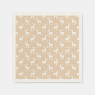 Serviettes Jetables Cute Buck Deer Motif