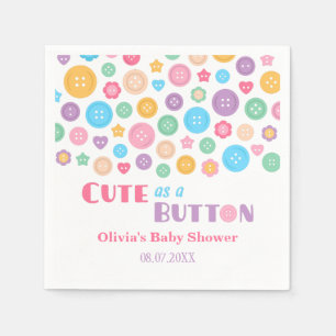 Serviettes Jetables Cute colorée comme un Baby shower bouton Fournitu