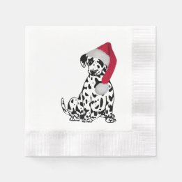 Serviettes Jetables Dalmatie de Noël