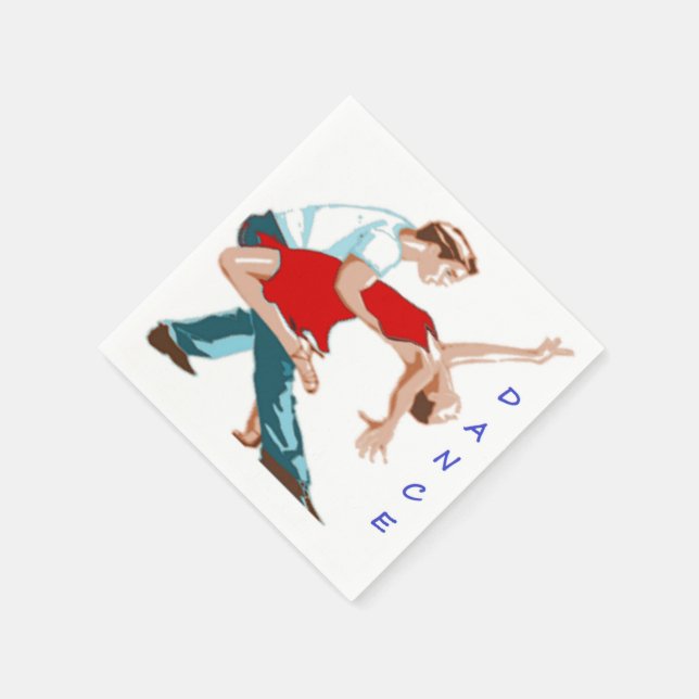 SERVIETTES JETABLES DANSE (Coin)