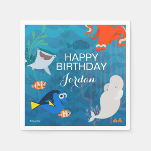 Serviettes Jetables Découvrir l'anniversaire de Dory