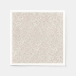 Serviettes Jetables dentelle rose