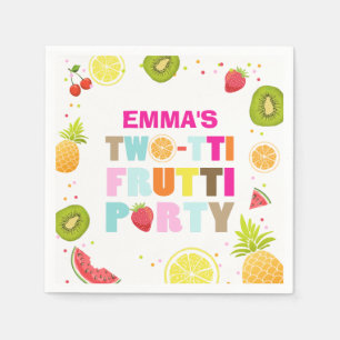 Serviettes Jetables Deux tti frutti Papier Napkin Fruit Anniversaire F
