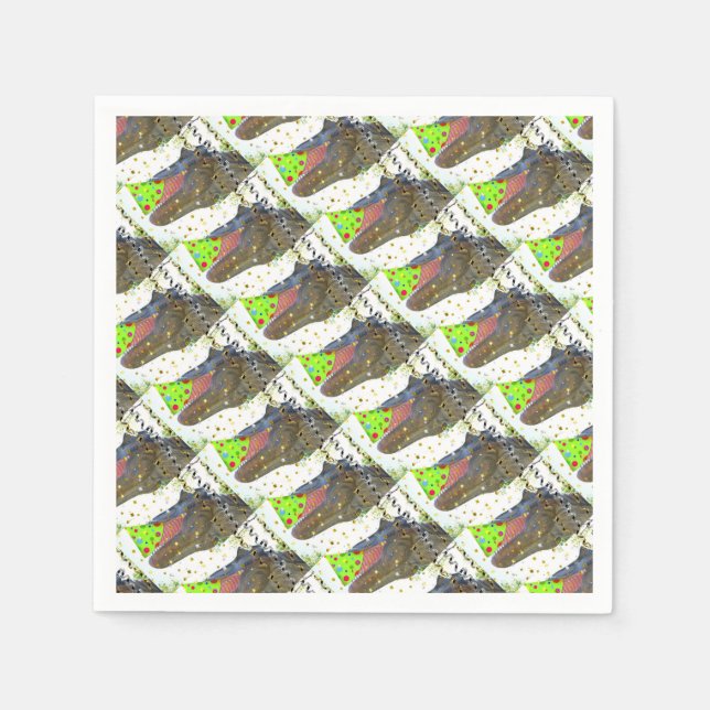 Serviettes Jetables Dinosaure Parti Animal (Devant)