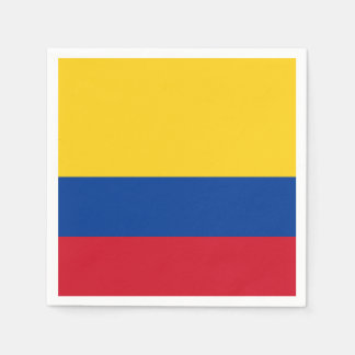 Serviettes Jetables Drapeau Colombie