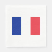 Drapeau de France Papier serviettes