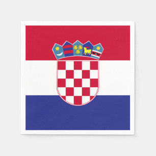 Serviettes Jetables Drapeau de la Croatie