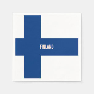 Serviettes Jetables Drapeau de la Finlande