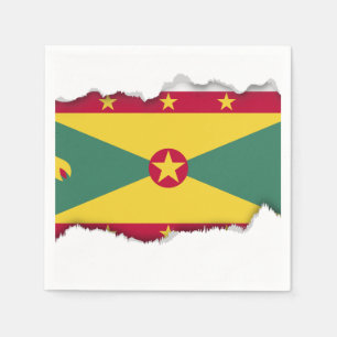 Serviettes Jetables Drapeau de la Grenade