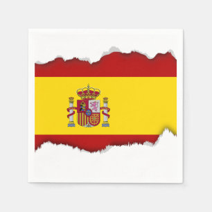 Serviettes Jetables Drapeau de l'Espagne