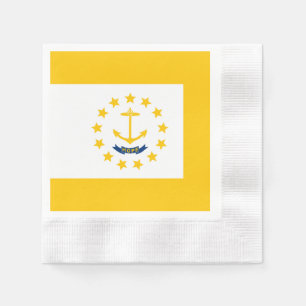 Serviettes Jetables Drapeau de l'État de Rhode Island