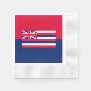 Serviettes Jetables Drapeau d'État d'Hawaii