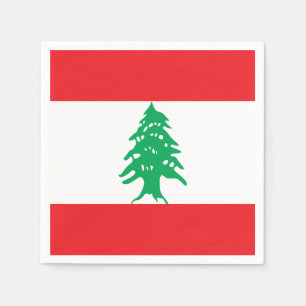 Serviettes Jetables Drapeau du Liban