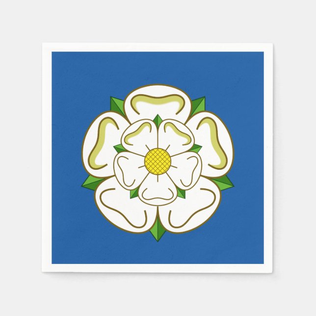 Serviettes Jetables Drapeau du Yorkshire (Devant)