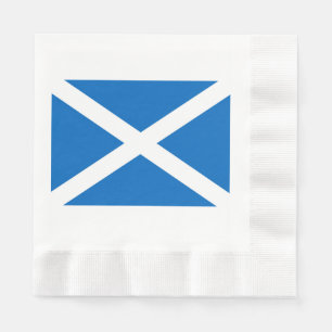 Serviettes Jetables Drapeau écossais Saltire