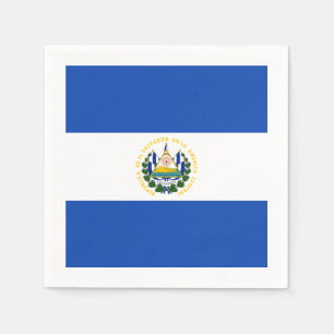 Serviettes Jetables Drapeau : El Salvador